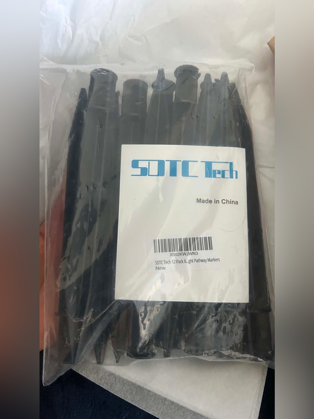 Black Pathway Markers - 12 Pack